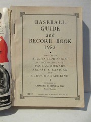 1952 Baseball Official Guide J.G. Taylor Spink Sporting News STAN MUSIAL