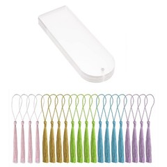 Blank Clear Acrylic Bookmarks 20Pcs Rectangle Craft Transparent Acrylic1603