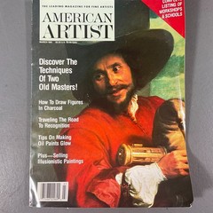 AMERICAN ARTIST Vintage Magazine March 1991 Vol 55 Issue 584 for Art Enthusiasts