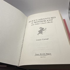 Alice’s Adventures in Wonderland Classic Works by Lewis Carroll Hardcover