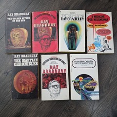 Ray Bradbury Lot 7 Vintage PB Bantam Sci-Fi Martian Chronicles October Country