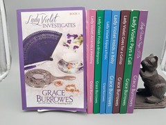 Lot of 8 THE LADY VIOLET MYSTERIES by Grace Burrowes Books 1-8 in order