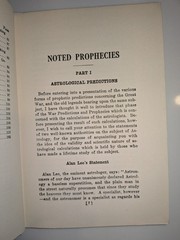 Noted Prophecies by Countess Zalinski – 1918, Advanced Thought -Occult 1st -RARE