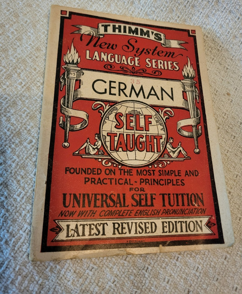 1946 Thimm’s New System Language Series German 7×5″Universal Self Tuition