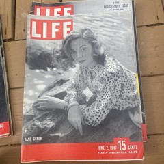 Life Magazine:  Random Lot of 7 Magazines from 30-40-1950s Sale!
