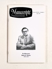 1976 Fall QUARTERLY OF MANUSCRIPT SOCIETY Custer letter PRESIDENTIAL PAPERS {b}