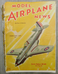 MODEL AIRPLANE NEWS FEB JUN JUL AUG 1939 Planes WII Boeing Vintage Magazine Lot