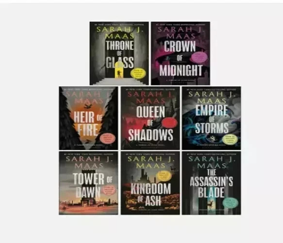 Throne Of Glass 8 book Set by Sarah J Maas Paperback book