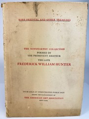 1920 American Art Auction Catalogue Frederick W Hunter Oriental Asian Treasures
