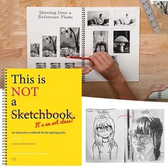 This Is Not a Sketchbook Thick Paper Hardcover Art Class Drawing Book with Lined
