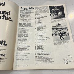 After Dark Magazine, 1971 September, National Magazine Of Entertainment