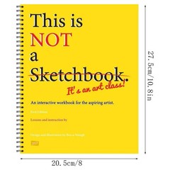 This Is Not a Sketchbook Thick Paper Hardcover Art Class Drawing Book with Lined