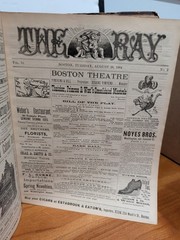 Original 1884-1885 The Ray Bound Boston Theatre Program & Ephemera Volume