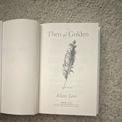Allen Levi Theo of Golden Hardcover Novel Signed Inscribed 2025 Atria
