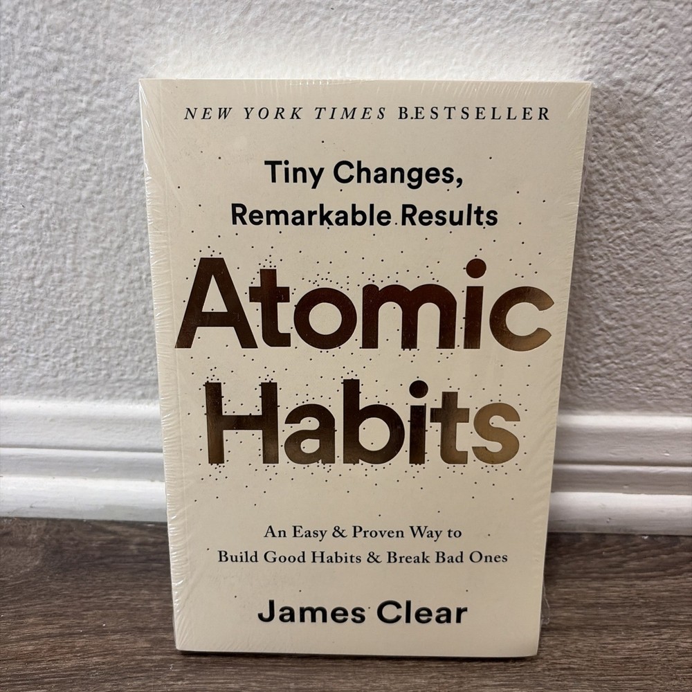 *Atomic Habits* Paperback by James Clear Build Good Habits & Break Bad Ones..