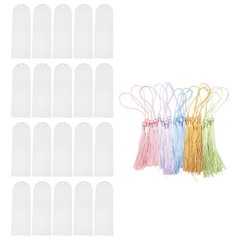 Blank Clear Acrylic Bookmarks 20Pcs Rectangle Craft Transparent Acrylic3057