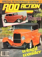 ROD ACTION 1987 AUG – FRONT & REAR END KITS, RARE DEUCE ROADSTER PICKUP