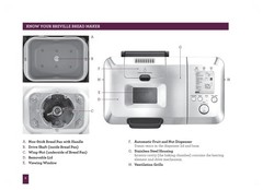 BREVILLE BBM800XL Bread Maker User Manual Operation Guide + Recipes (WIRE BOUND)