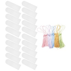 Blank Clear Acrylic Bookmarks 20Pcs Rectangle Craft Transparent Acrylic5578