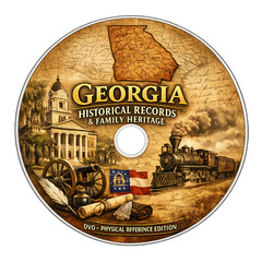 Georgia History & Genealogy Reference DVD – Early County and Family Records