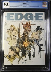 Edge #411 (Jul 2025) • CGC 9.8 gaming magazine • Death Stranding 2: On the Beach