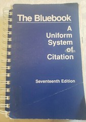 The Bluebook: A Uniform System of Citation 17th Ed. Harvard Law Review. Like new