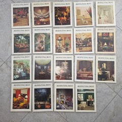 Large Lot Of 19 ARCHITECTURAL DIGEST MAGAZINES Vintage 1970’s