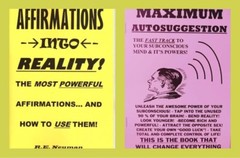 Self-help 2book bundle/lot: Maximum Autosuggestion and Affirmation into reality