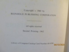 Polyester Resins HC 1962 John Lawrence Reinhold Plastics Applications Series
