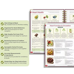The Natural Healing Handbook, Spiral-Bound Guide For Herbal Remedies And Natural