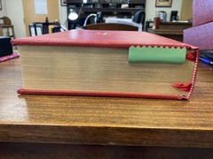 Salvador Dali The Jerusalem Bible Red Leather Bound Illustrated Bible 1970 EUC