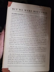 DAVIS, ELMER HOLMES (1890-1958) But We Were Born Free 1954 First Edition Hardcov