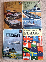 Vintage Ladybird Books x 4 – Series 584 – Flags Motor Cars Aircraft Ships