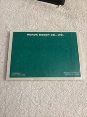 2000 Genuine Honda XR650R Factory Riders OWNER’S MANUAL Guide Book OEM XR 650 R