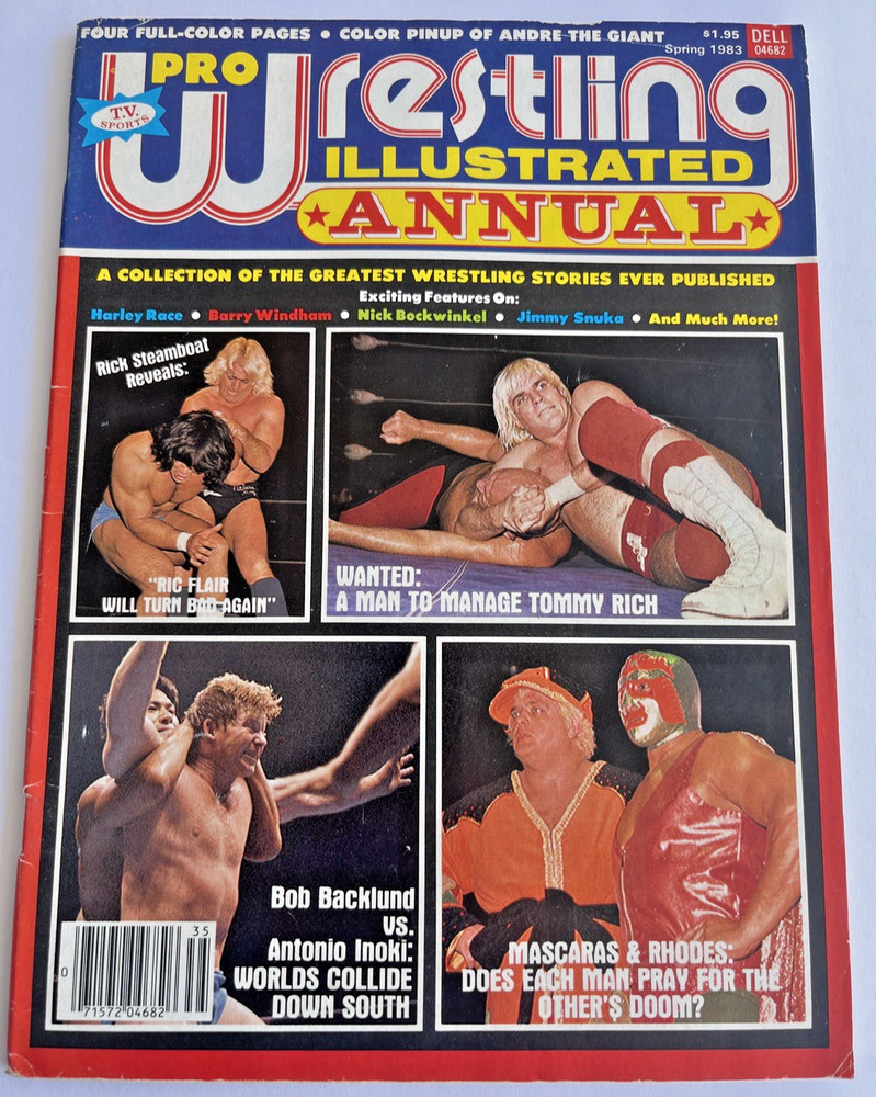Pro Wrestling Illustrated Magazine PWI April 1983 Mascaras Andre Poster Dusty