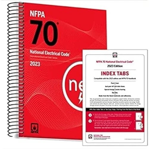 NFPA NEC 70 National Electrical Code 2023 Edition Spiral With Index Tabs