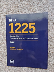 2022 NFPA 1225 Standard for Emergency Services Communications ISBN 9781455928187