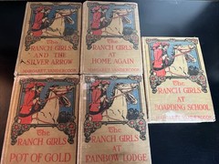 5 VTG The Ranch Girls Books, Margaret Vandercook (1911-1921) T