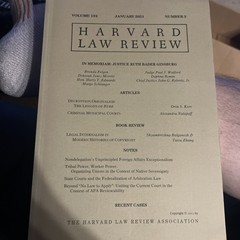 Harvard Law Review Vol 134 No 3
