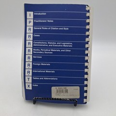 The Bluebook A Uniform System of Citation by Harvard Law Review; 16th ed; 1997